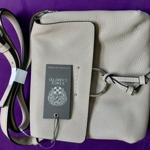 Grey leather Vince Camuto Cross Body purse